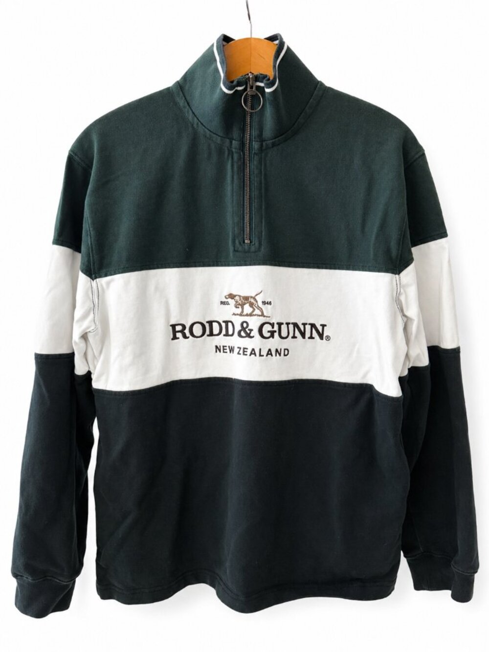 Rodd & Gunn Quarter Zip Colorblock Pullover Sweatshirt Men's Medium